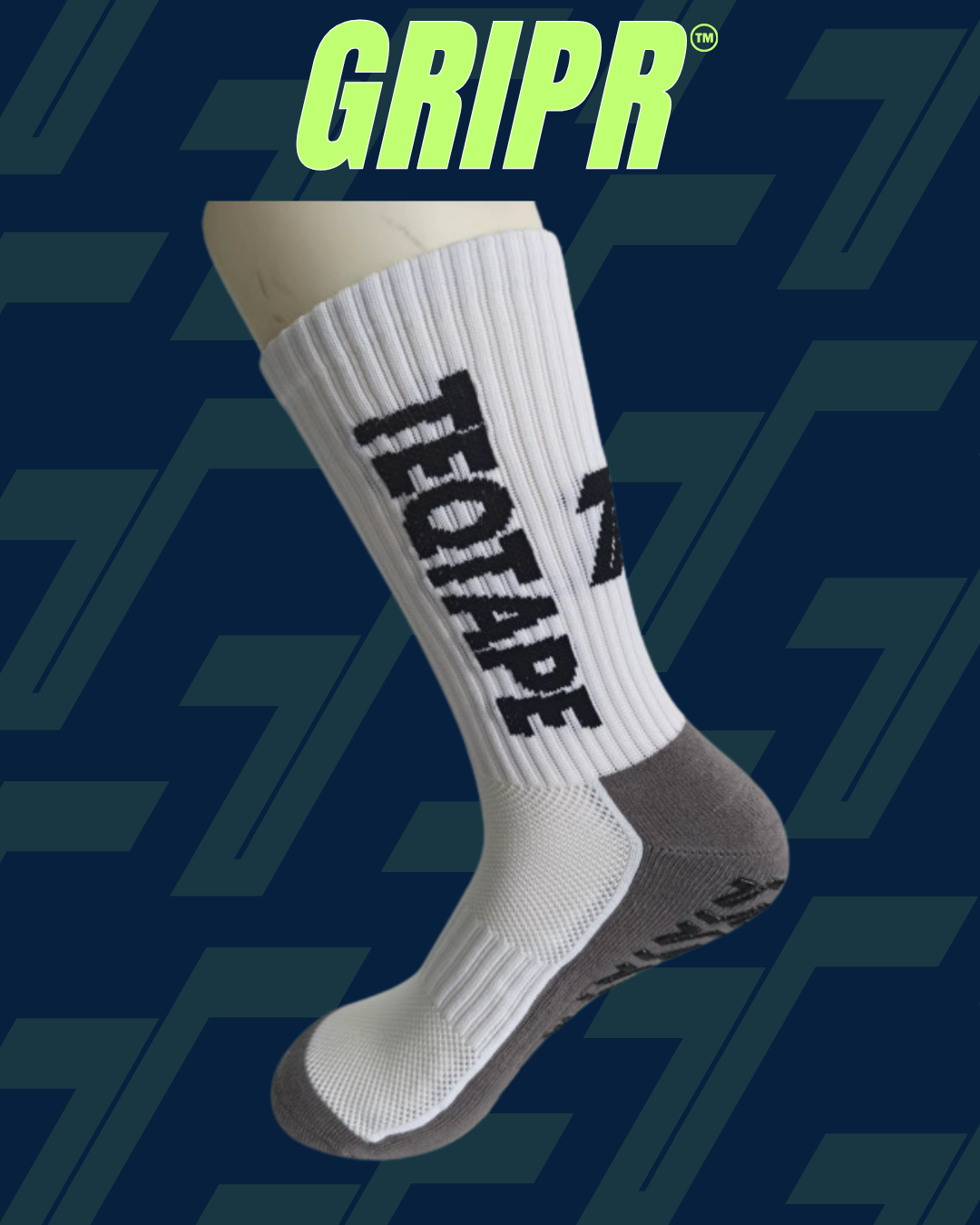 White Grip Socks