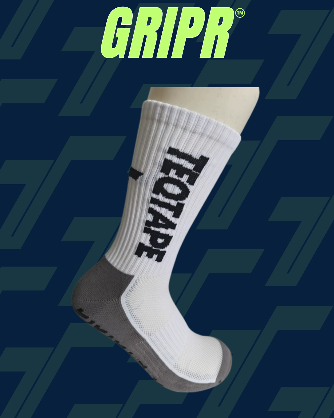 White Grip Socks