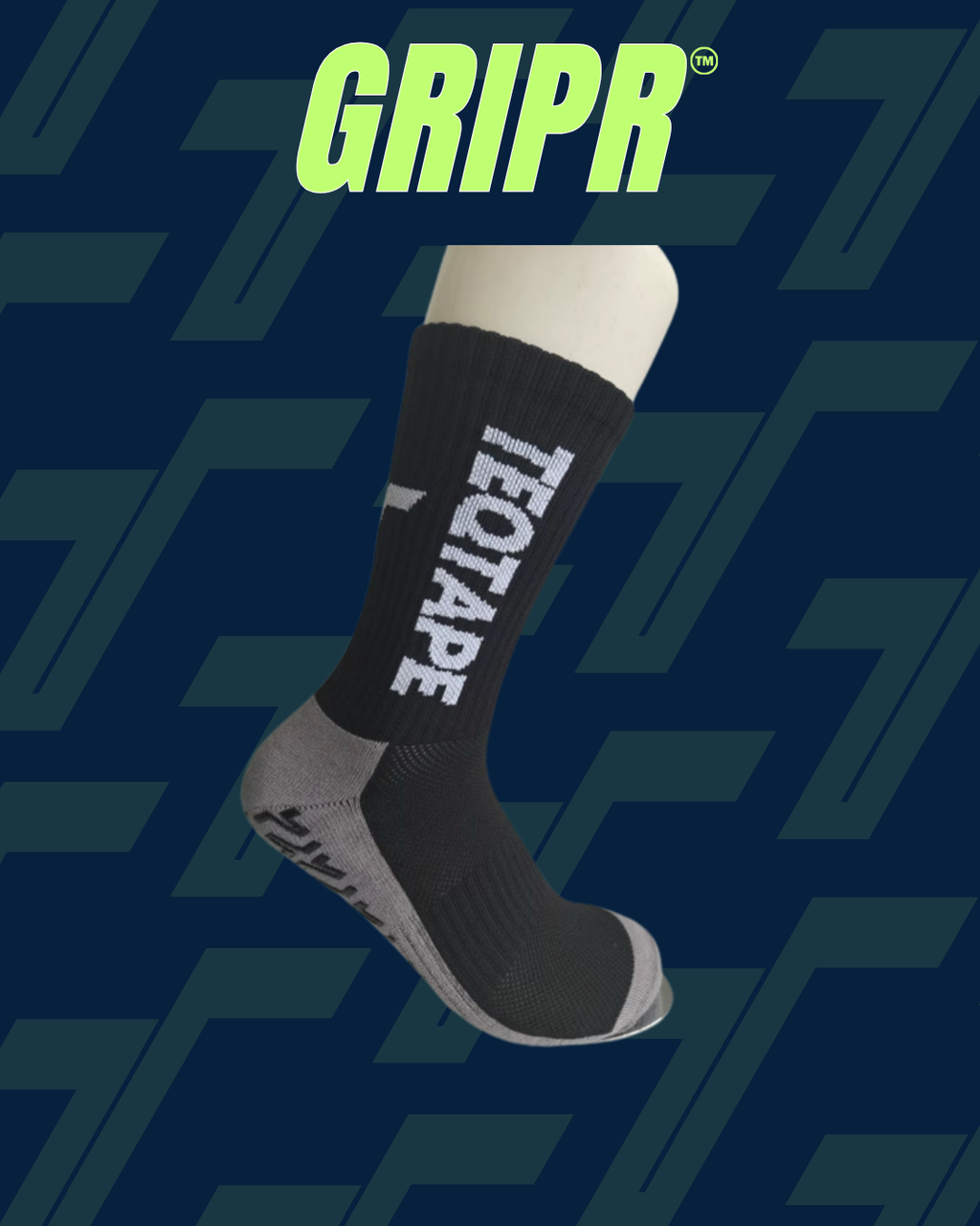 Black Grip Socks